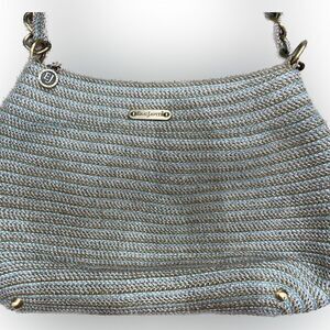 Eric Javits Blue Woven Shenia Bag